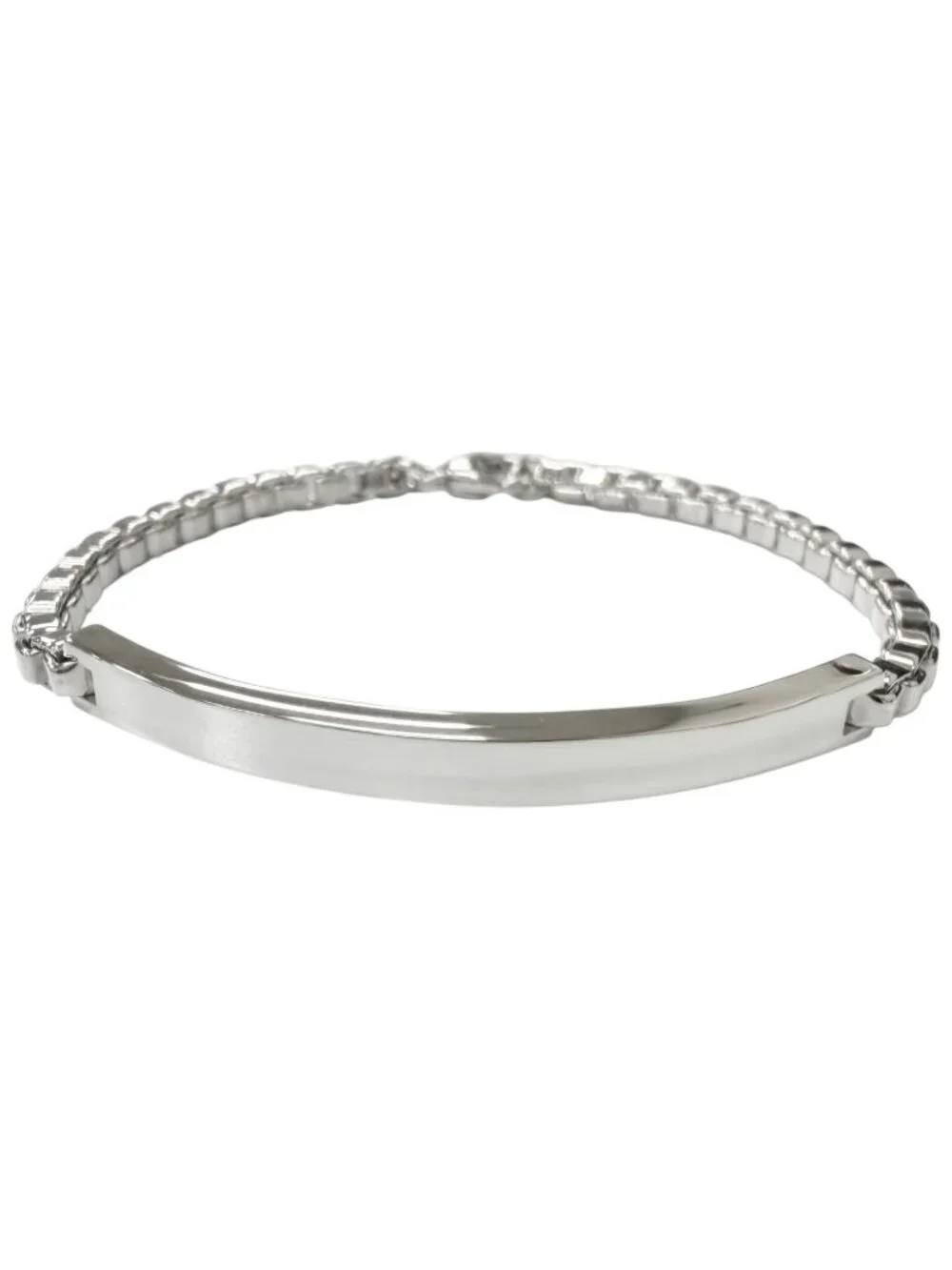Tiffany & Co Venetian Link ID Bracelet Silver